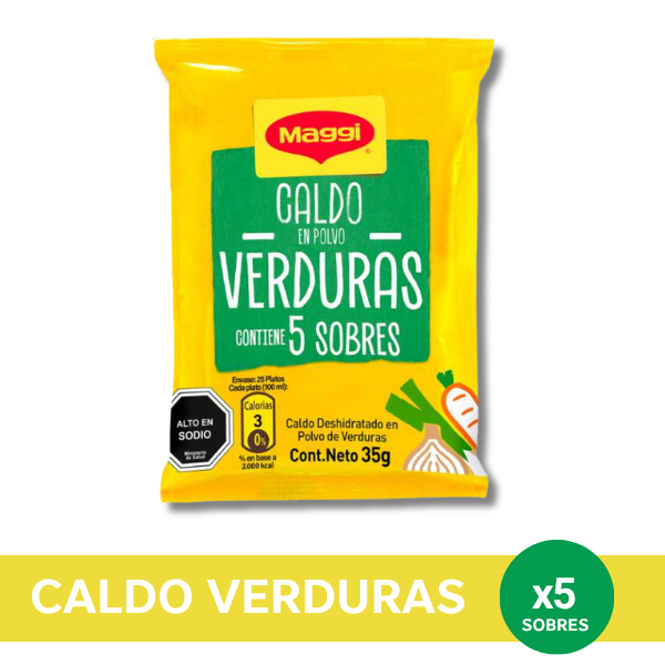 MAGGI Caldo en Polvo Verdura 5x35gr