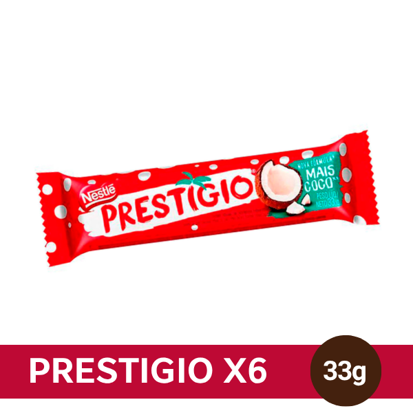 PRESTIGIO Chocolate 6x33gr