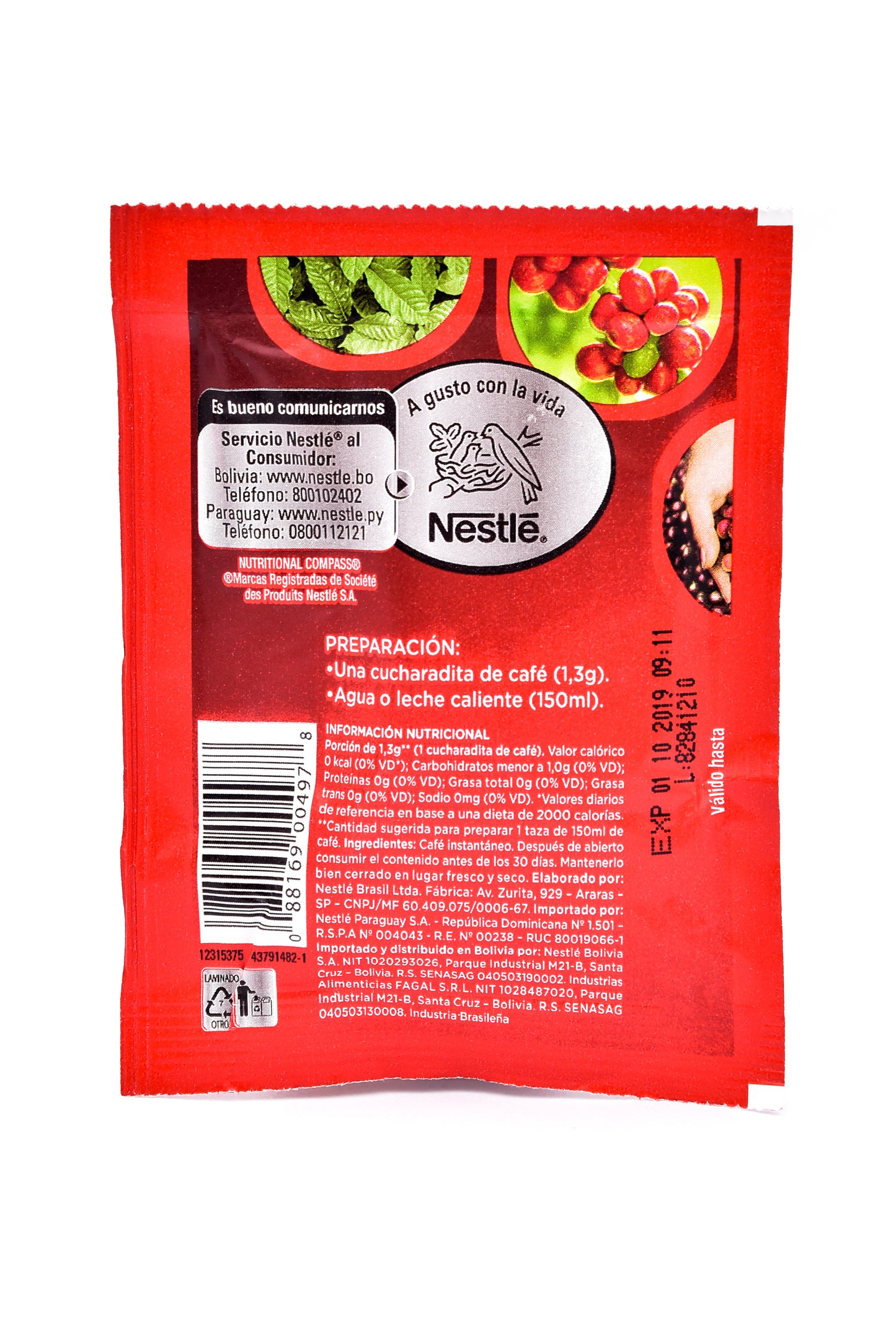 Tira Nescafé Tradición 8x8gr