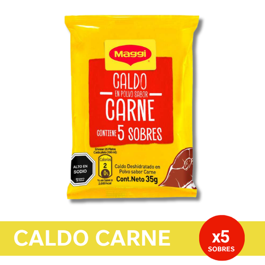 MAGGI Caldo en Polvo Carne 5x35gr