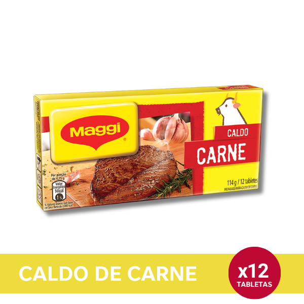 Maggi Caldo de Carne x 12 unidades